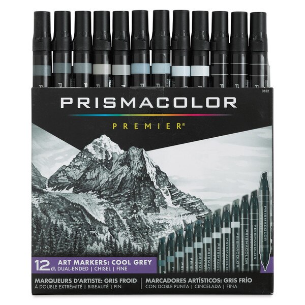 Prismacolor Markers Cool Grey 12 Pack